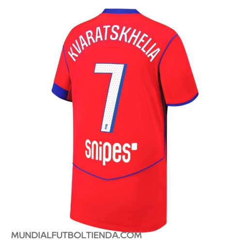 Camiseta Paris Saint-Germain Khvicha Kvaratskhelia #7 Tercera Equipación Replica 2025-26 mangas cortas